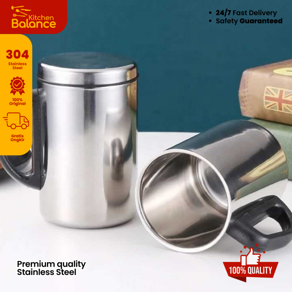 Kitchen Balance Thermos Mug Stainless Steel 650