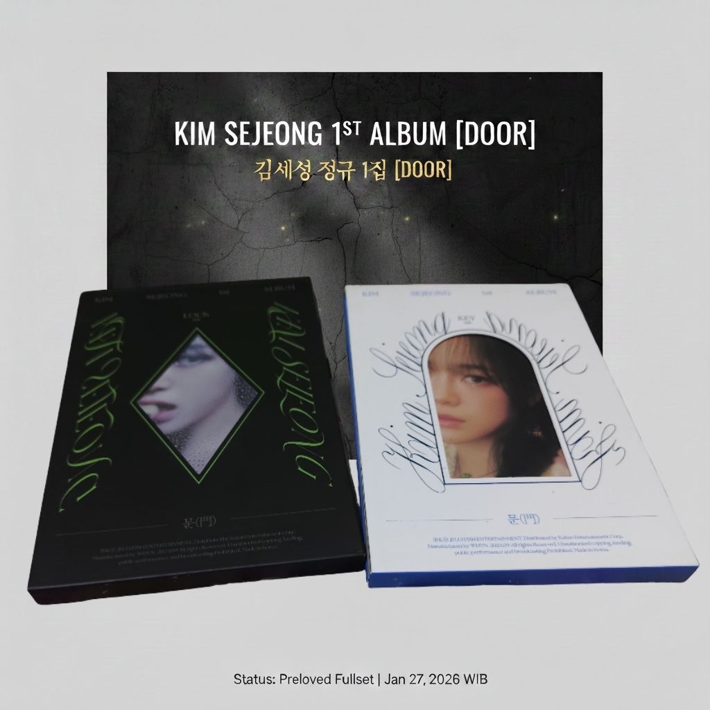 [SET] Kim Sejeong 1st Album [Door] - Versi Key & Lock (Fullset Preloved)