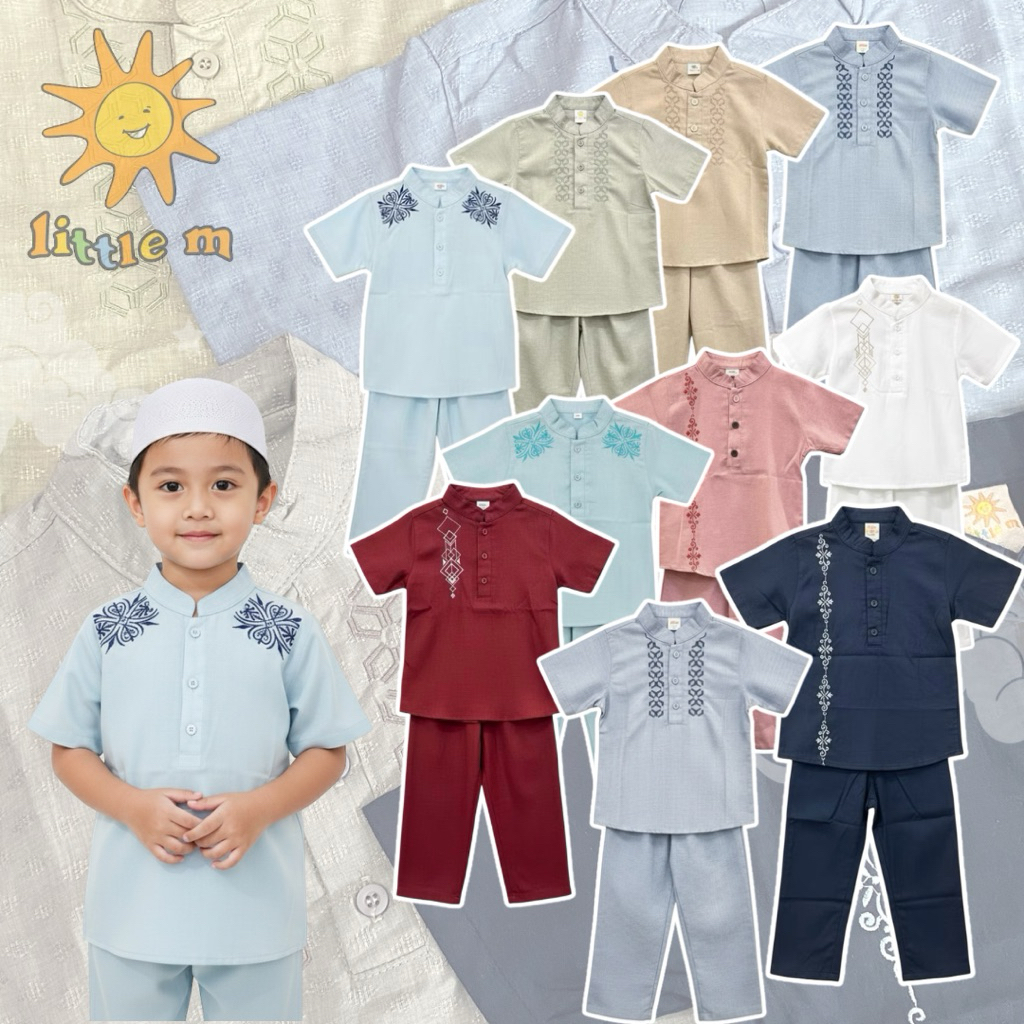 B734 ONESET BAJU TAQWA ANAK LAKI LAKI SATU SET LITTL3 EM || BAJU ANAK LAKI LAKI ONESET BAJU TAQWA
