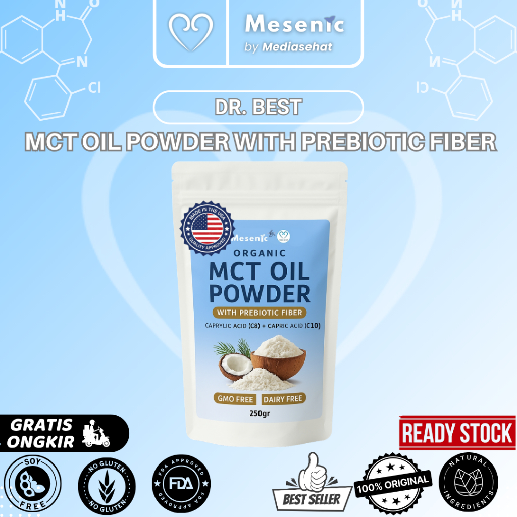 Organic MCT Oil Powder with Prebiotic Fiber -  250gram