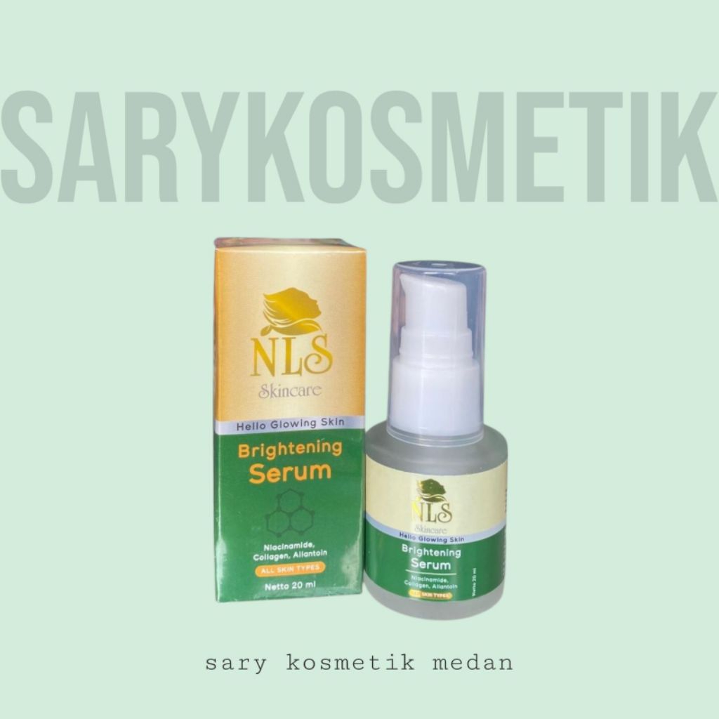ku] NLS skincare hello glowing skin brightening serum 20 ml cerah lembab dan kulit kenyal