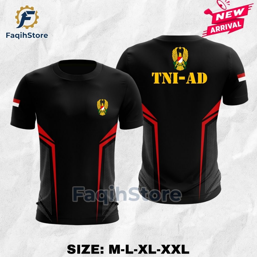 Kaos Pria Drifit TNI-AD terbaru | Jersey Dryfit | Kaos Olahraga | Jersey Olahraga | Dryfit Premium |