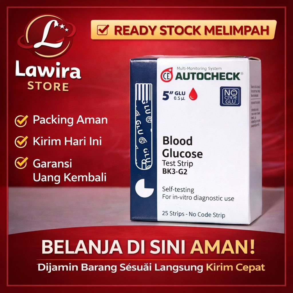 Autocheck Gula Darah / Strip Gula Autocheck / Glucose Autocheck