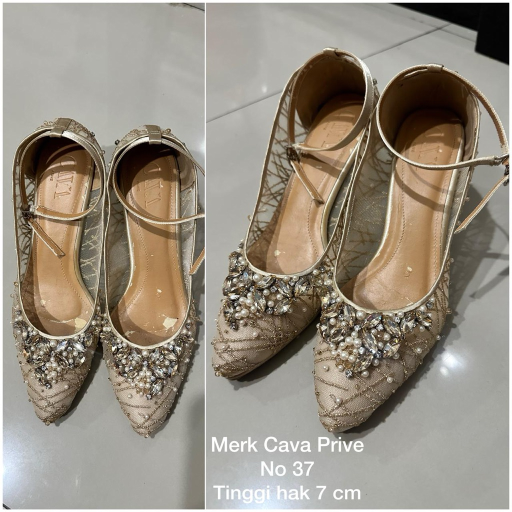 sepatu wedding / pesta merk cava prive
