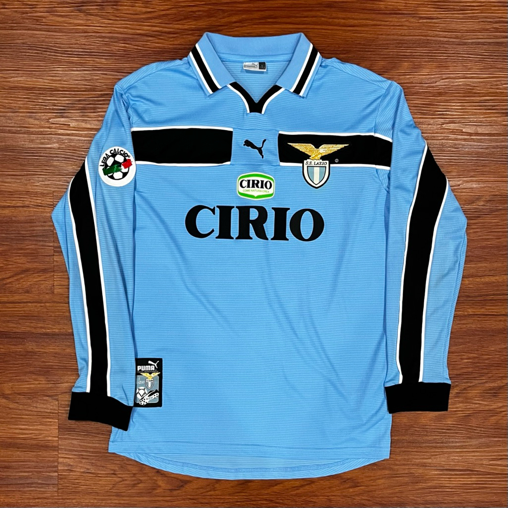 Jersey Lazio 1998 Home Nesta Longsleeve