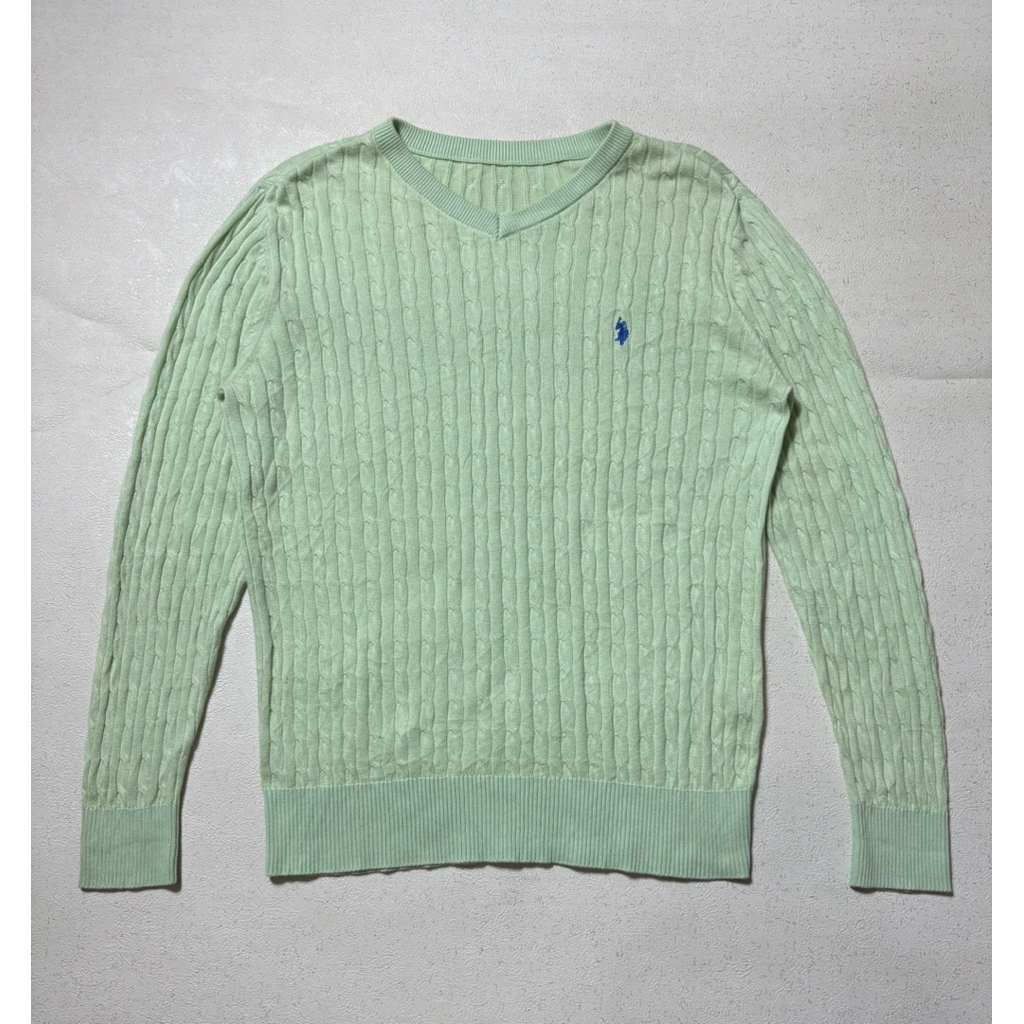 us polo assn cable knitwear