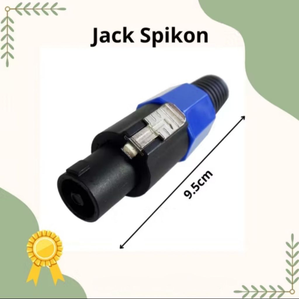 Jack SPEAKON speaker / Jek spikon speaker - Socket Speakon Female 4P Jack Konektor Audio kotak Biru 