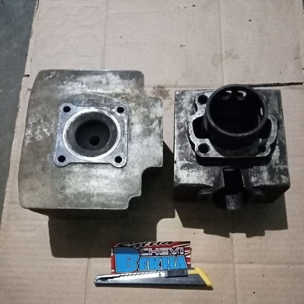 BLOK SEHER BORING BURING DAN BLOK HED SATRIA HIU 2 TAK OS 50 ORI COPOTAN KODE T21D