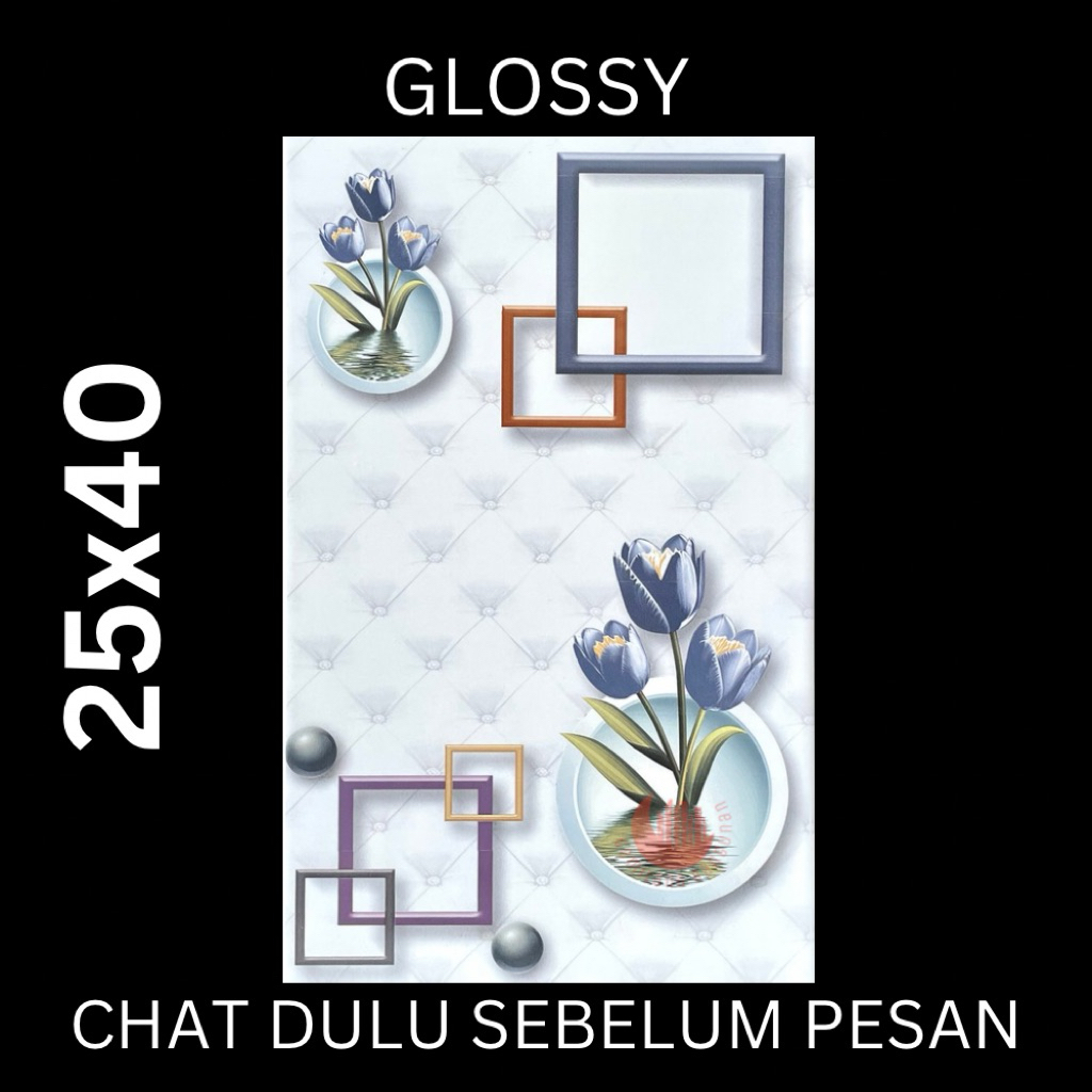 KERAMIK  25x40 EDSON GREY / KERAMIK DINDING / KERAMIK KILAT / KERAMIK WC / KERAMIK BUNGA
