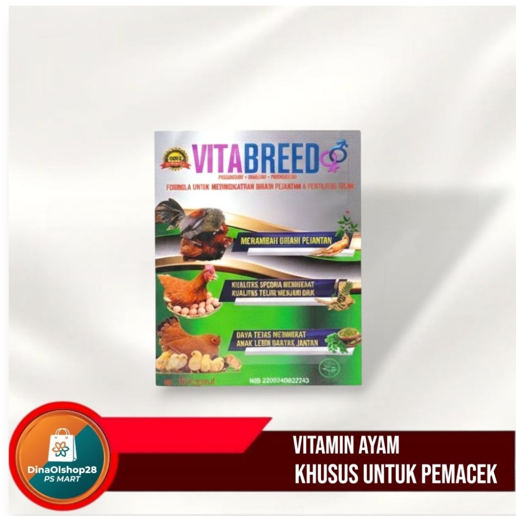 VITABREED Jamu Birahi Ayam Pejantan Pacek Subur