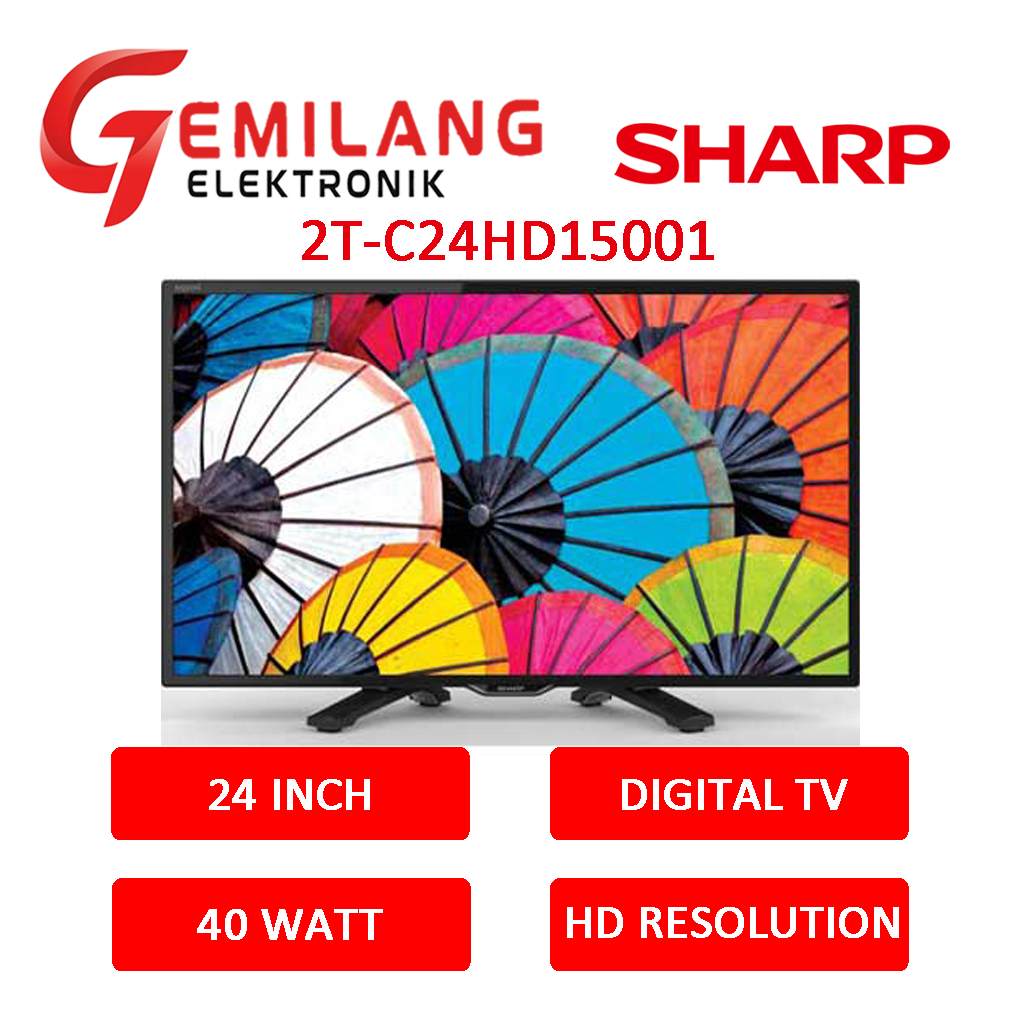 LED TV SHARP 24 INCH 2T-C24HD15001 DIGITAL TV