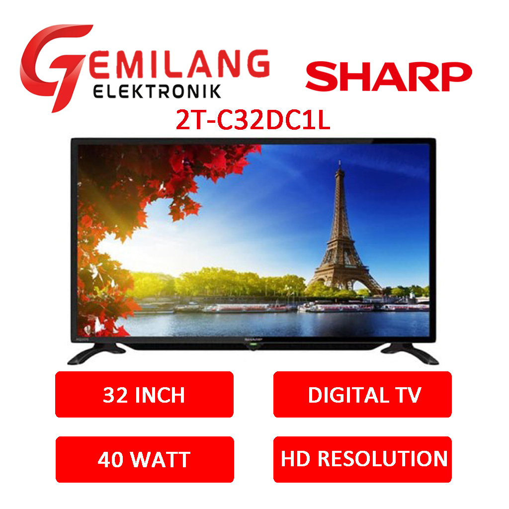 LED TV SHARP 32 INCH 2T-C32DC1L DIGITAL TV