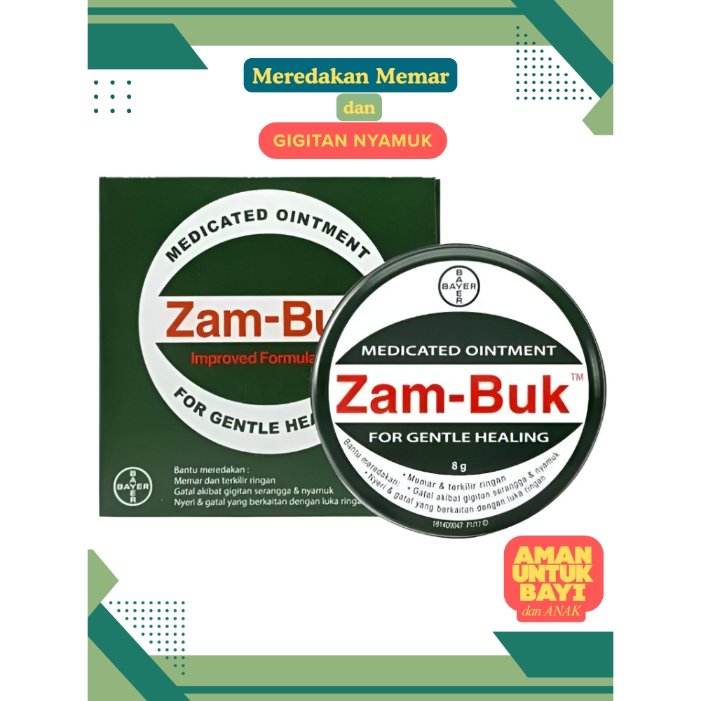 Zambuk | Obat Salep Memar Bayi, Anak, Dewasa | Salep Bekas Gigitan Nyamuk, Serangga Bayi, Anak, Dewa