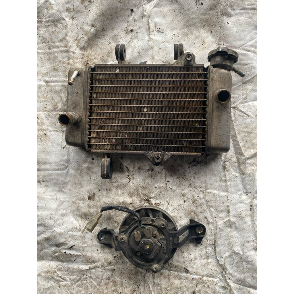 Radiator set kipas jupiter mx old mx lama original copotan lepasan motor