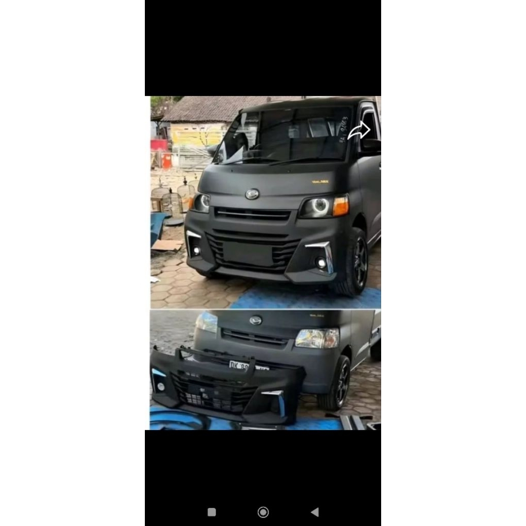 bemper granmax model ayla / agya 2022 pnp