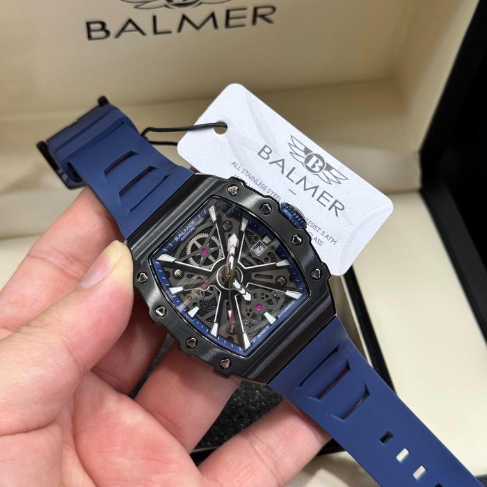 Balmer 8836 Jam tangan pria Automatic Original kaca Sapphire anti gores