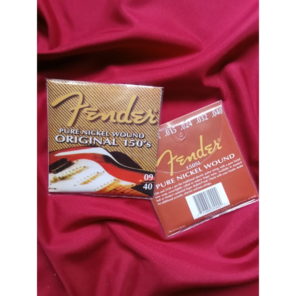 Senar Gitar Fender 1 set Ukuran 009 - Senar Gitar Fender akustik/electrik
