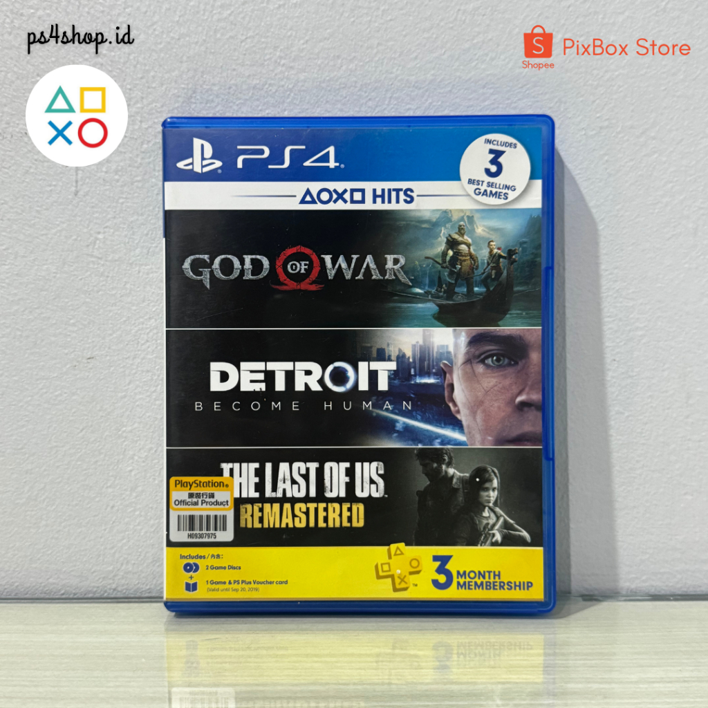 BD Kaset PS4 God Of War & Detroit Bundle Second Bekas Original | 2 Game Bundle Murah GOW dan Detroit
