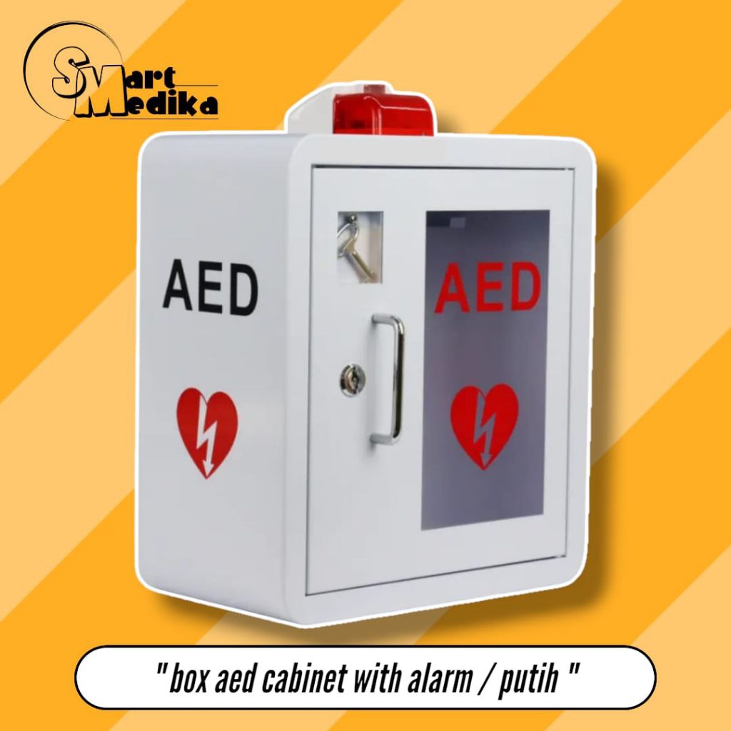 BOX AED WITH ALARM / BOX AED DEFIBRILLATOR / BOX AED WALL CABINET