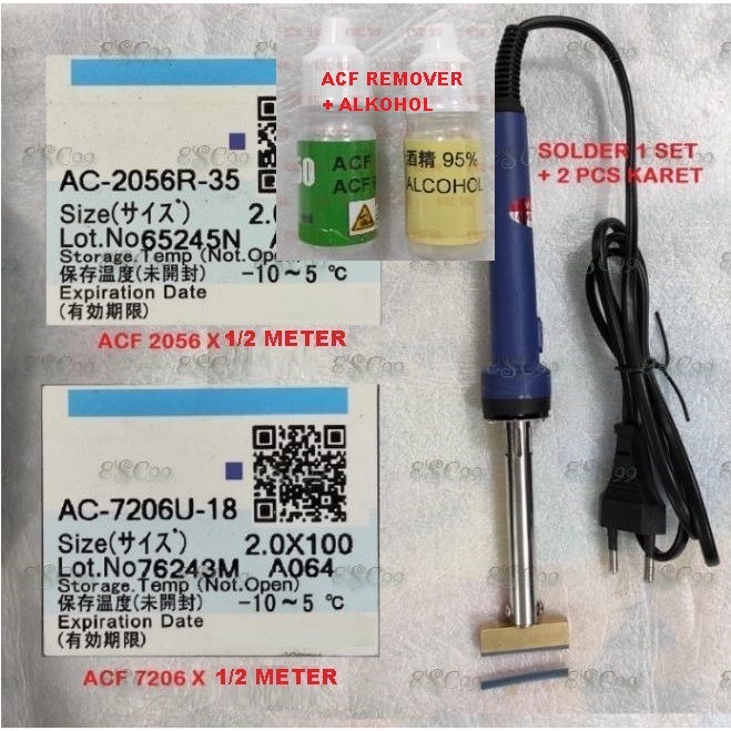 Paket ACF AC 7206 + AC 2056 + Solder T set + ACF Remover