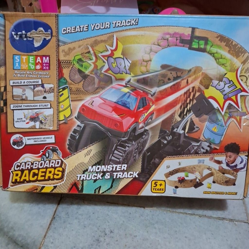 Vtech car board racers mainan anak laki laki