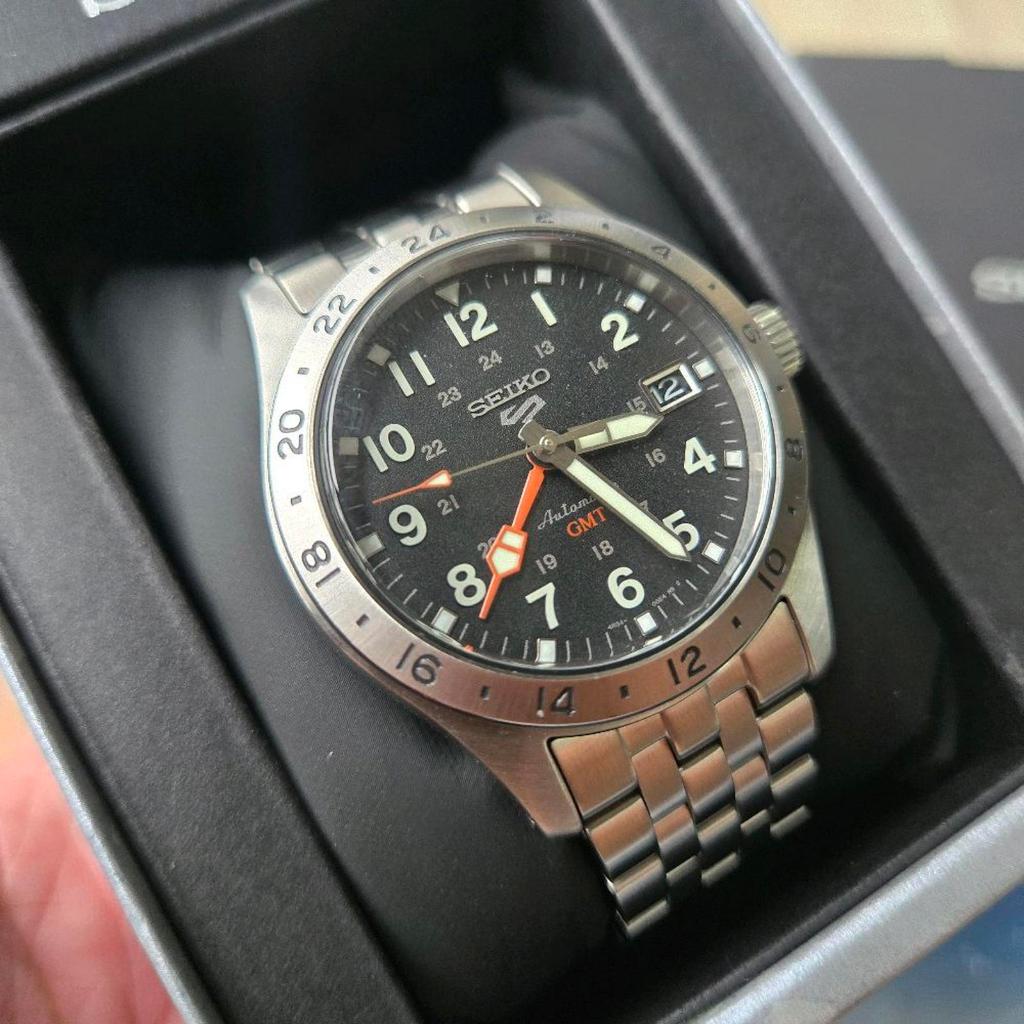 Seiko 5 SSK023K1 GMT Automatic Stainless Steel