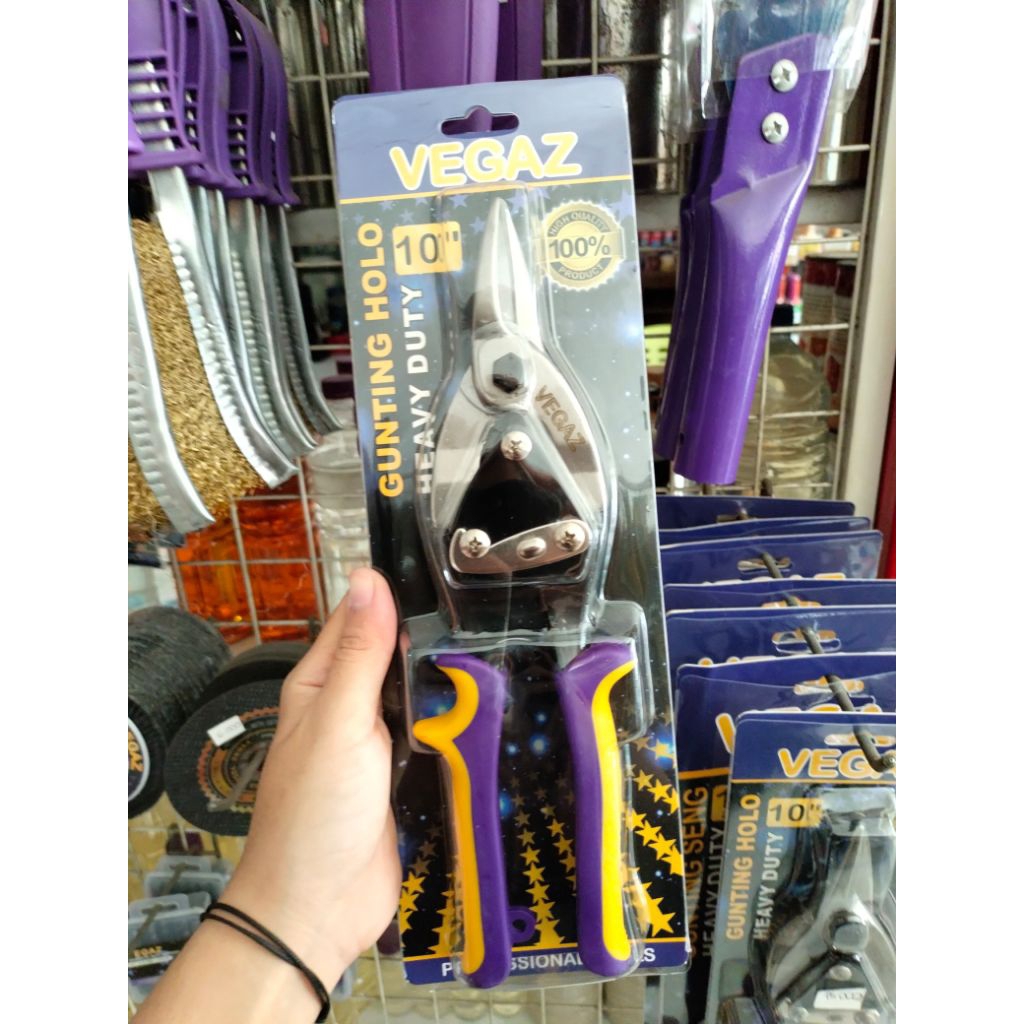 Gunting hollow baja ringan gunting hollow plafon Vegaz 10"