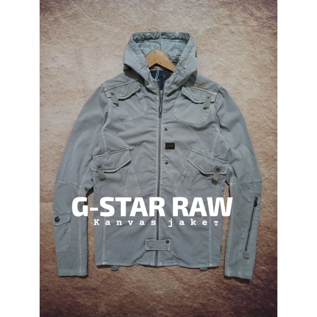 Jaket keren G-STAR RAW bahan kanvas recomend bekas pakai