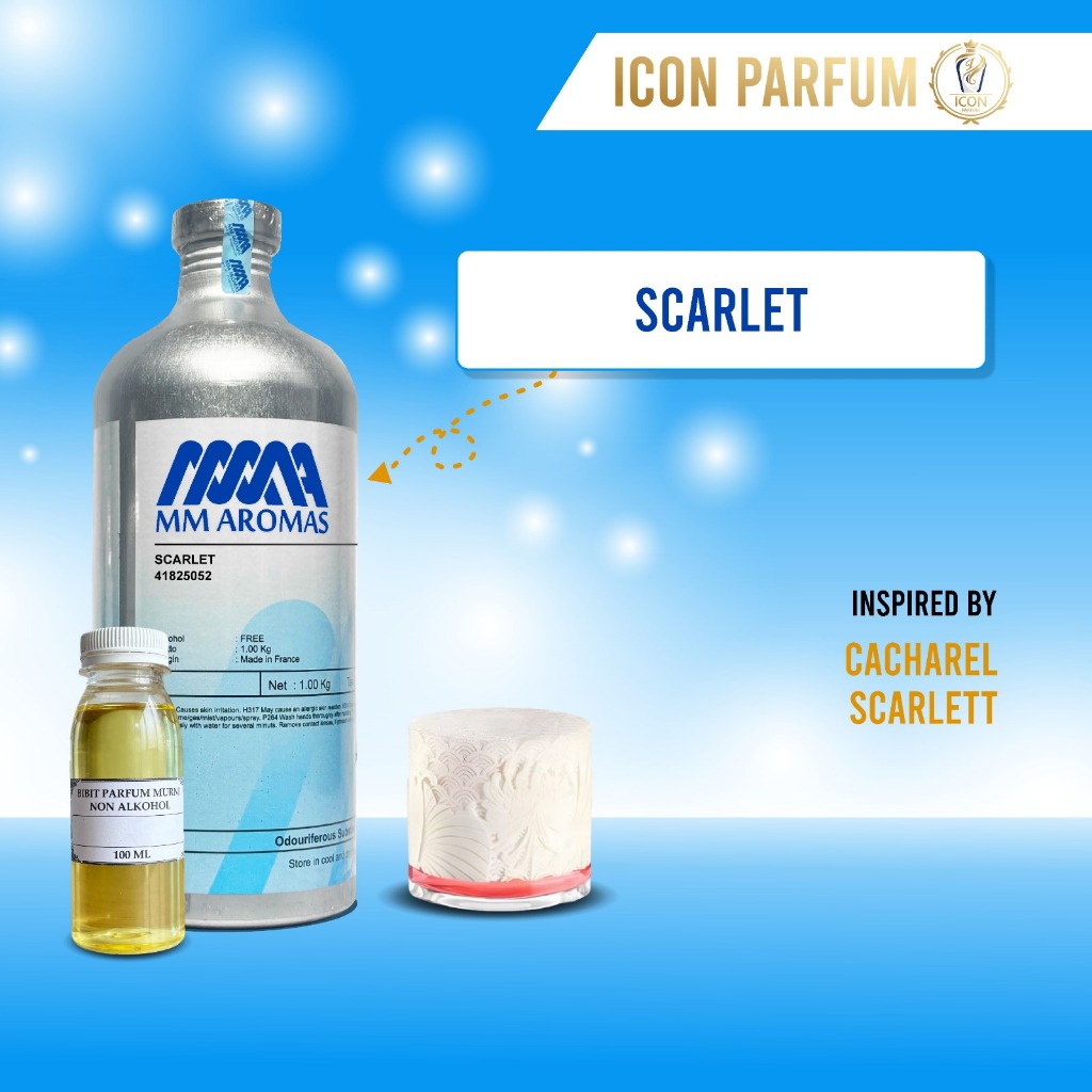 BIBIT PARFUM MURNI SCARLET BY MM AROMAS  | INSPIRED BY  CACHAREL - SCARLETT  | 250gr 500gr 1kg