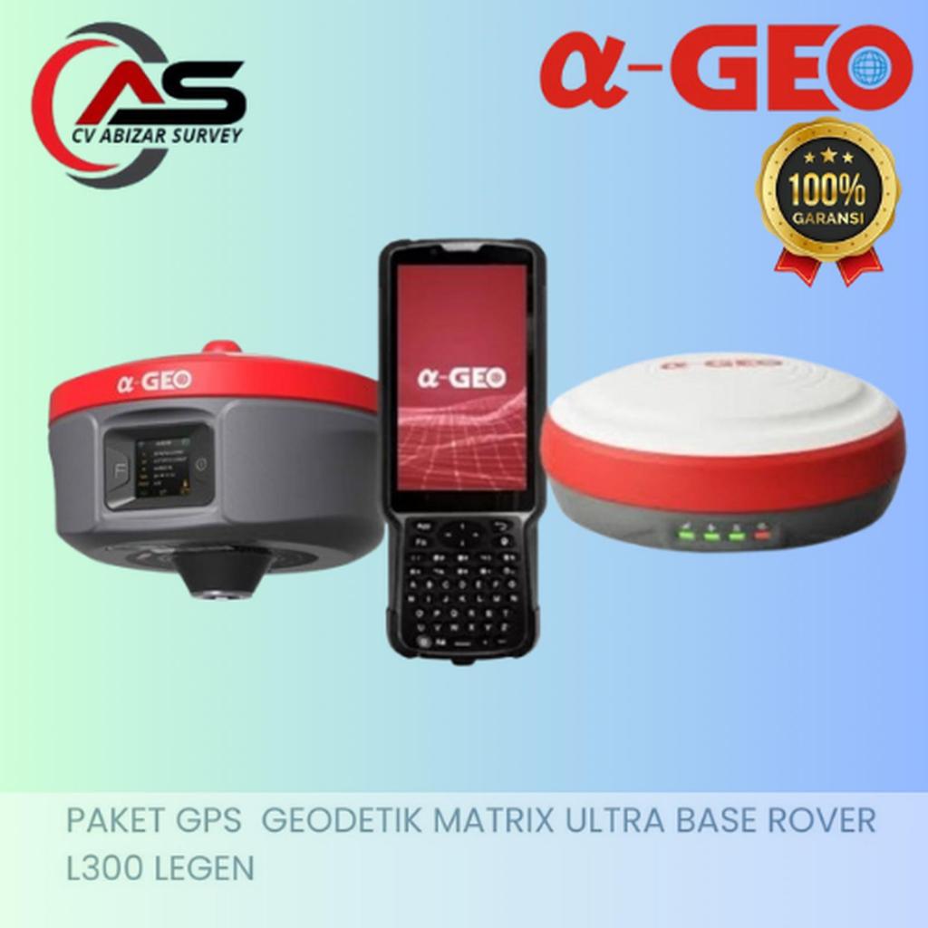 GPS Geodetik ALPHA GEO Matrix Ultra & GNSS Receiver L300 RTK Smart / Super Base GNSS Receiver Matrix