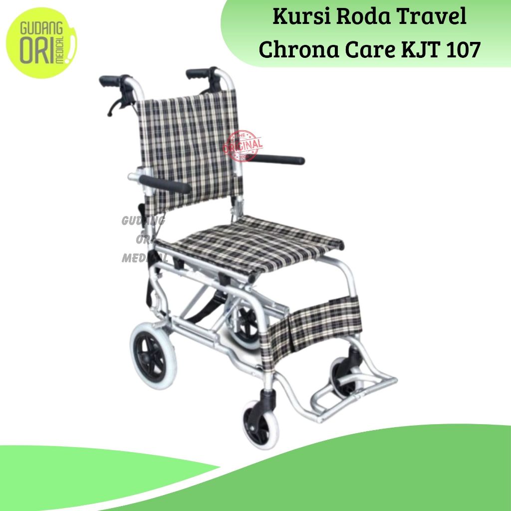 KURSI RODA TRAVEL ALUMINIUM KJT107 / KURSI RODA TRAVELING CHRONA CARE