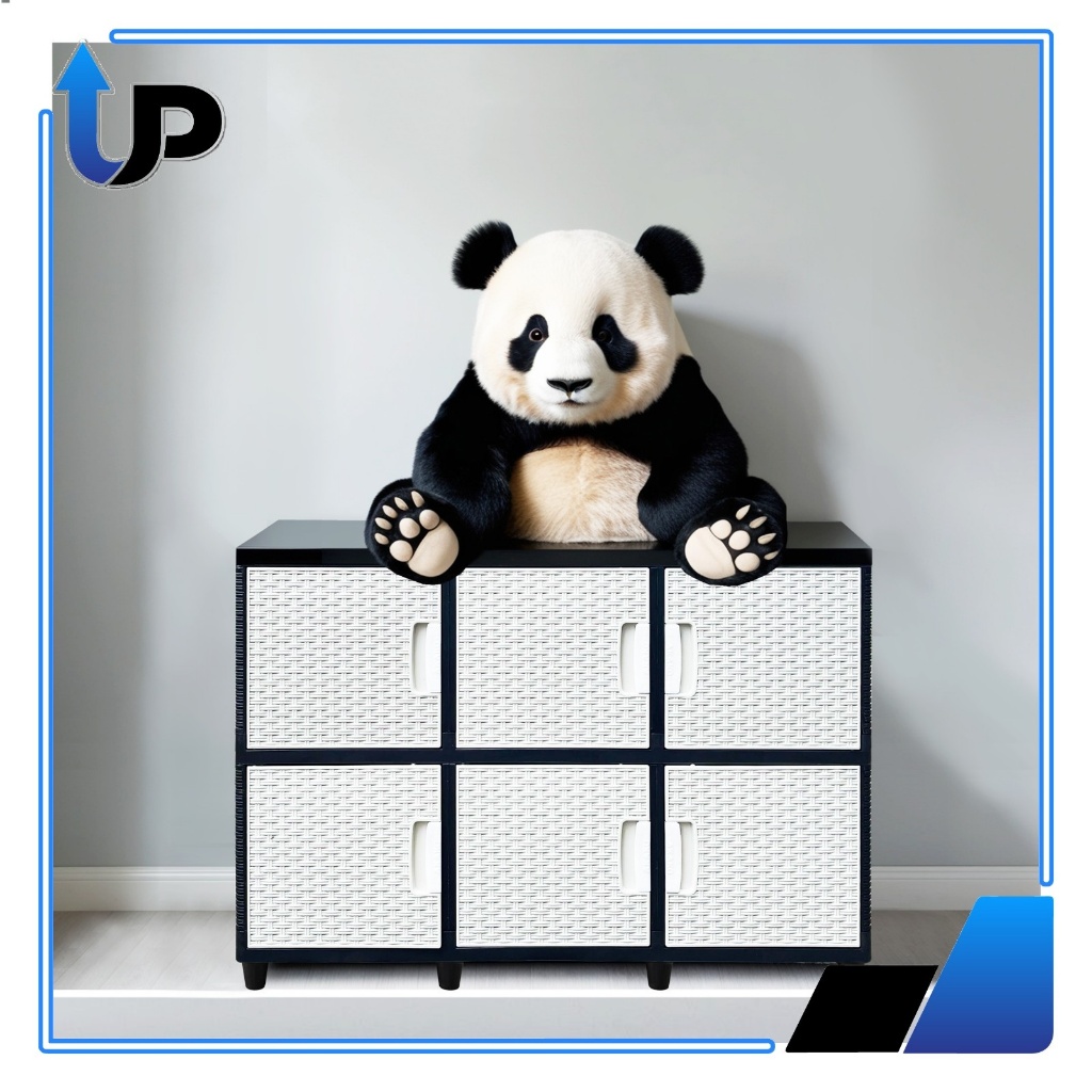 AKAKO - LEMARI PAKAIAN PLASTIK AKAKO LEMARI ZEBRA 3 PINTU SUSUN 2, 3, 4 DAN 5 MURAH