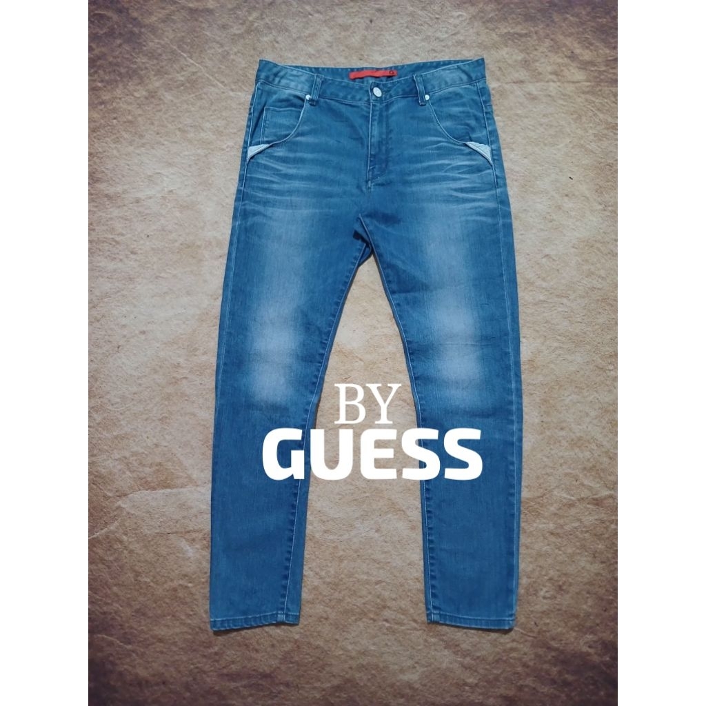 jeans BY GUESS bahan denim tebal ngaret bekas recomend