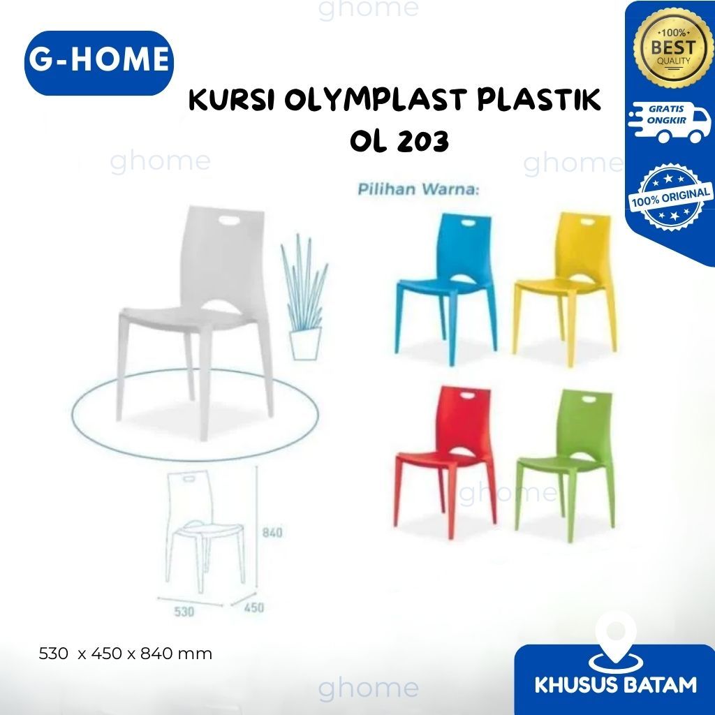 KURSI OLYMPLAST PLASTIK OL 301