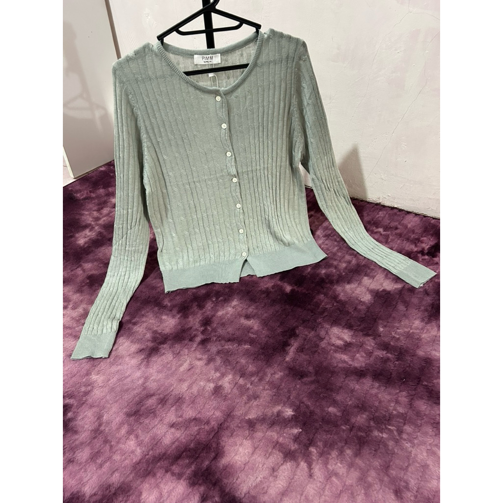 Cardi rajut barang import pakaian wanita