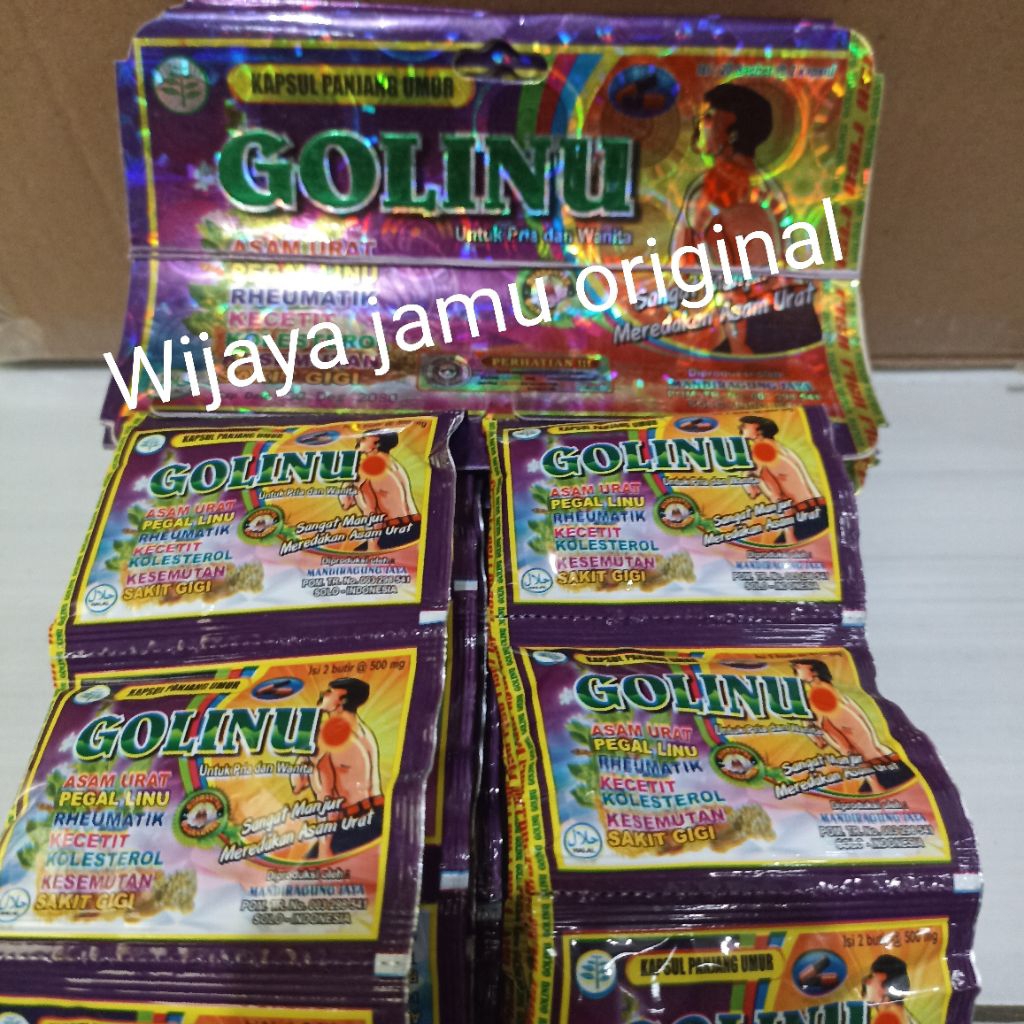 GOLINU herbal sangat manjur meredakan asam urat
