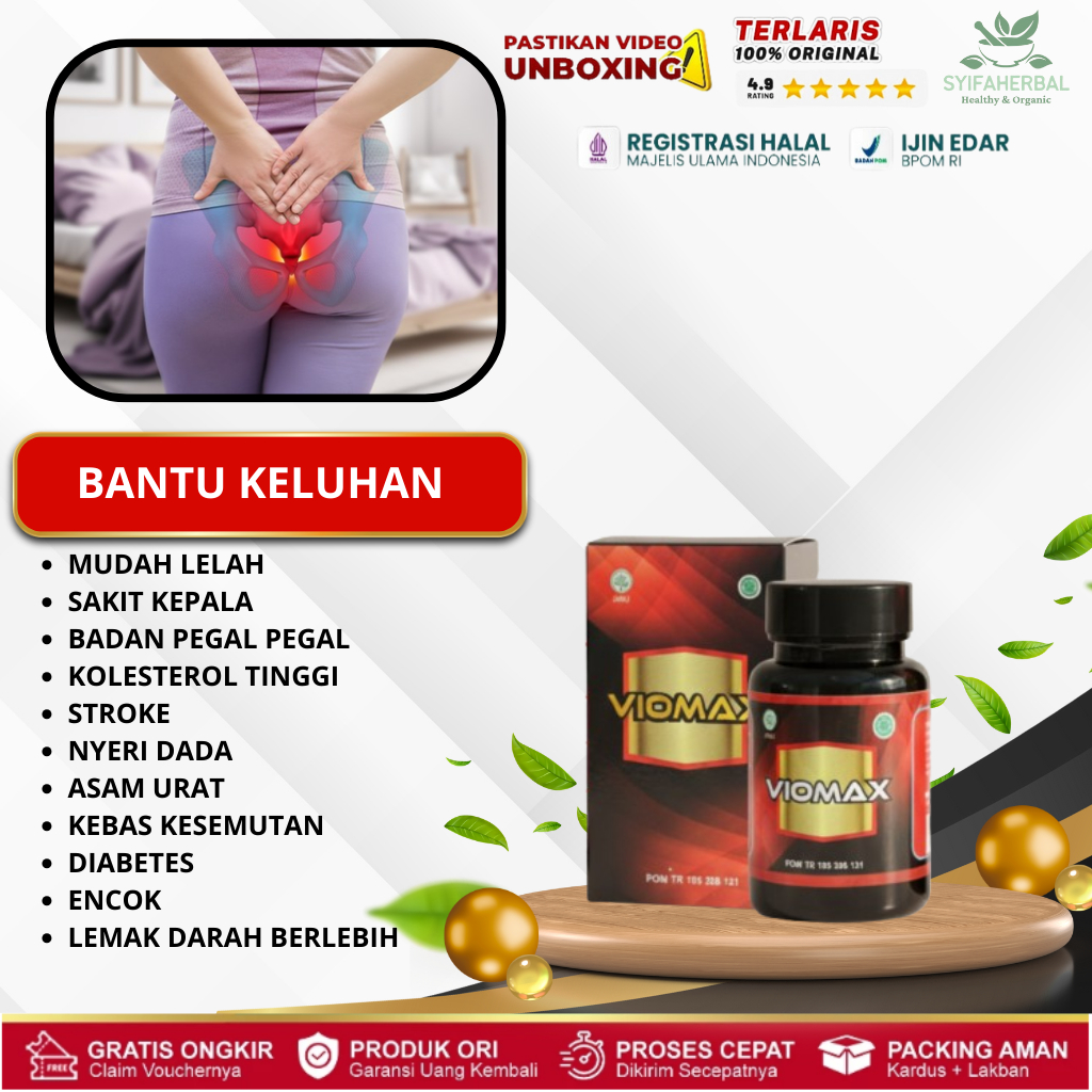 Viomax Obat Saraf Kejepit, Obat Asam Urat, Obat Encok, Obat Sakit Punggung, Obat Sakit Tangan, Obat 