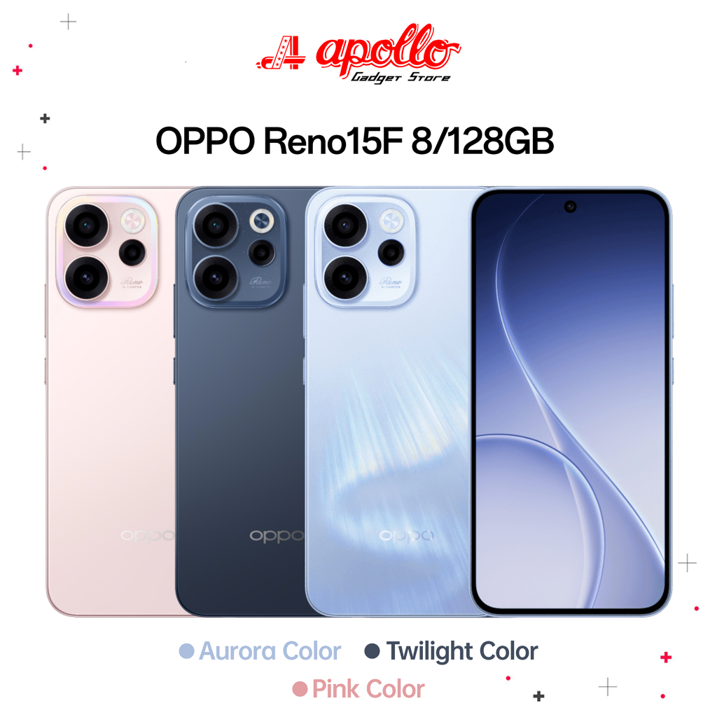 Oppo Reno 15F 5G 8/128GB Garansi Resmi Indonesia