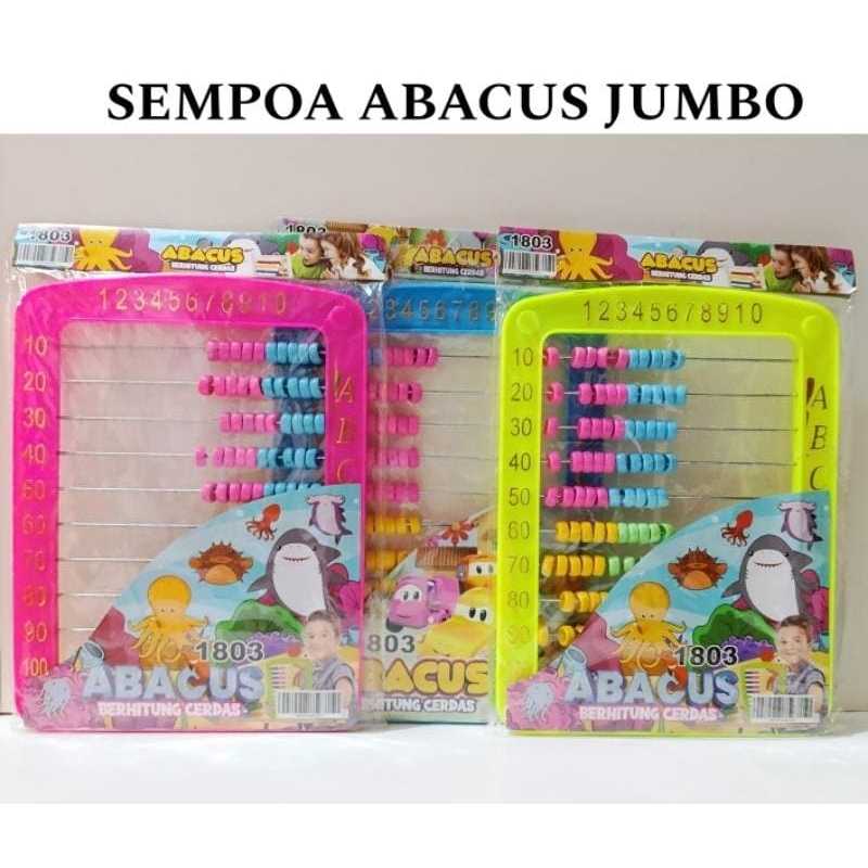 Sempoa Abacus Jumbo Anak – Mainan Edukasi Berhitung Cerdas / Sempoa Warna-Warni 1803