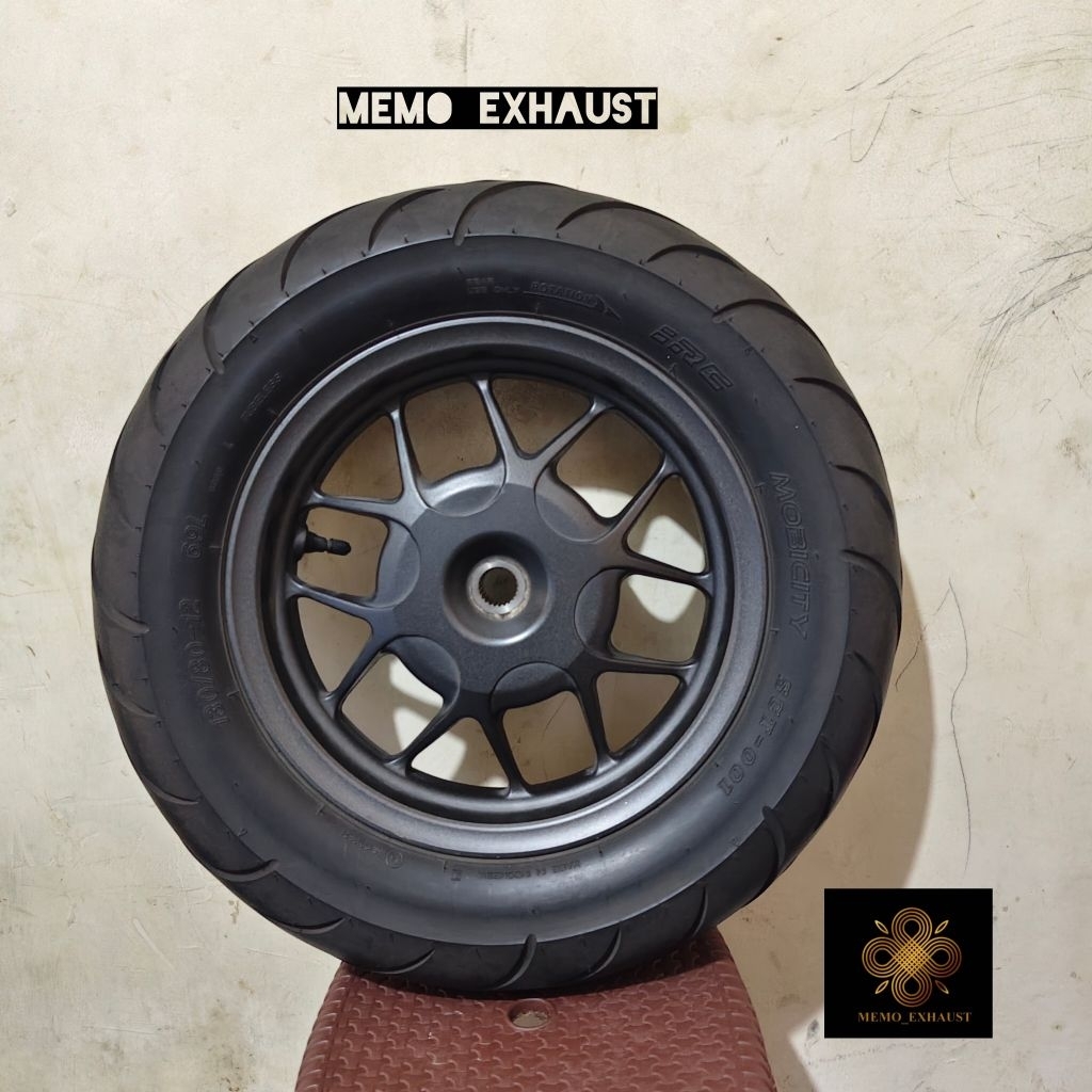 VELG BELAKANG HONDA STYLO 160 CBS + BAN ORIGINAL