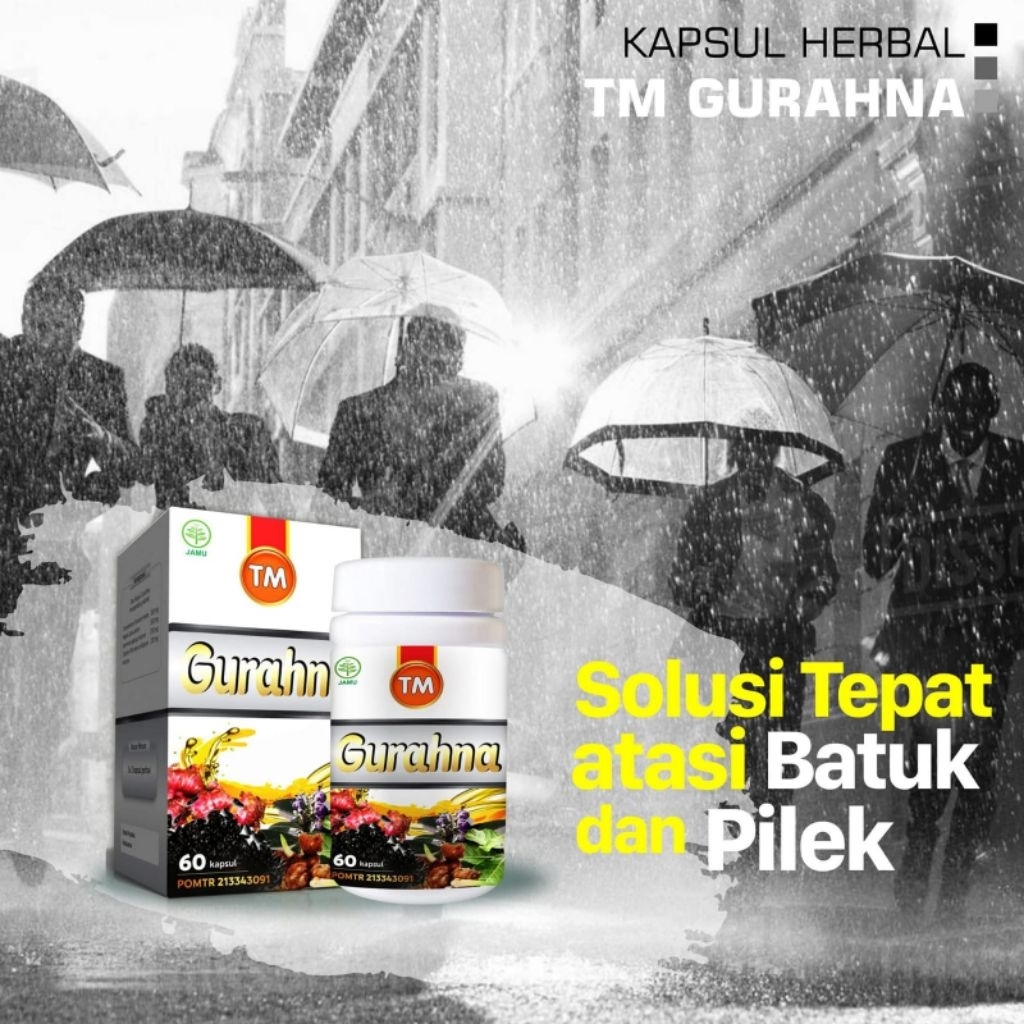 Kapaul Gurah TM GURAHNA Meredakan batuk Flu dan Pilek Menahun