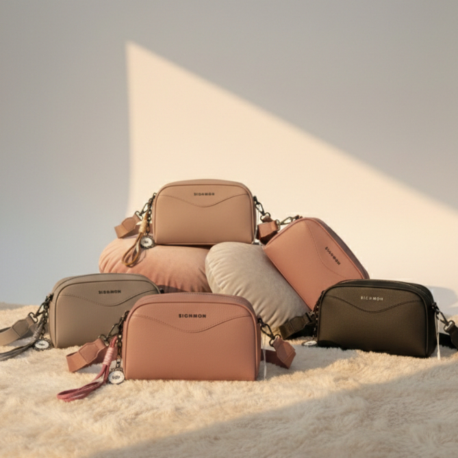 [HAZEL] SIGHMON - Tas Selempang Wanita FREE GANTUNGAN Slingphone Bag
