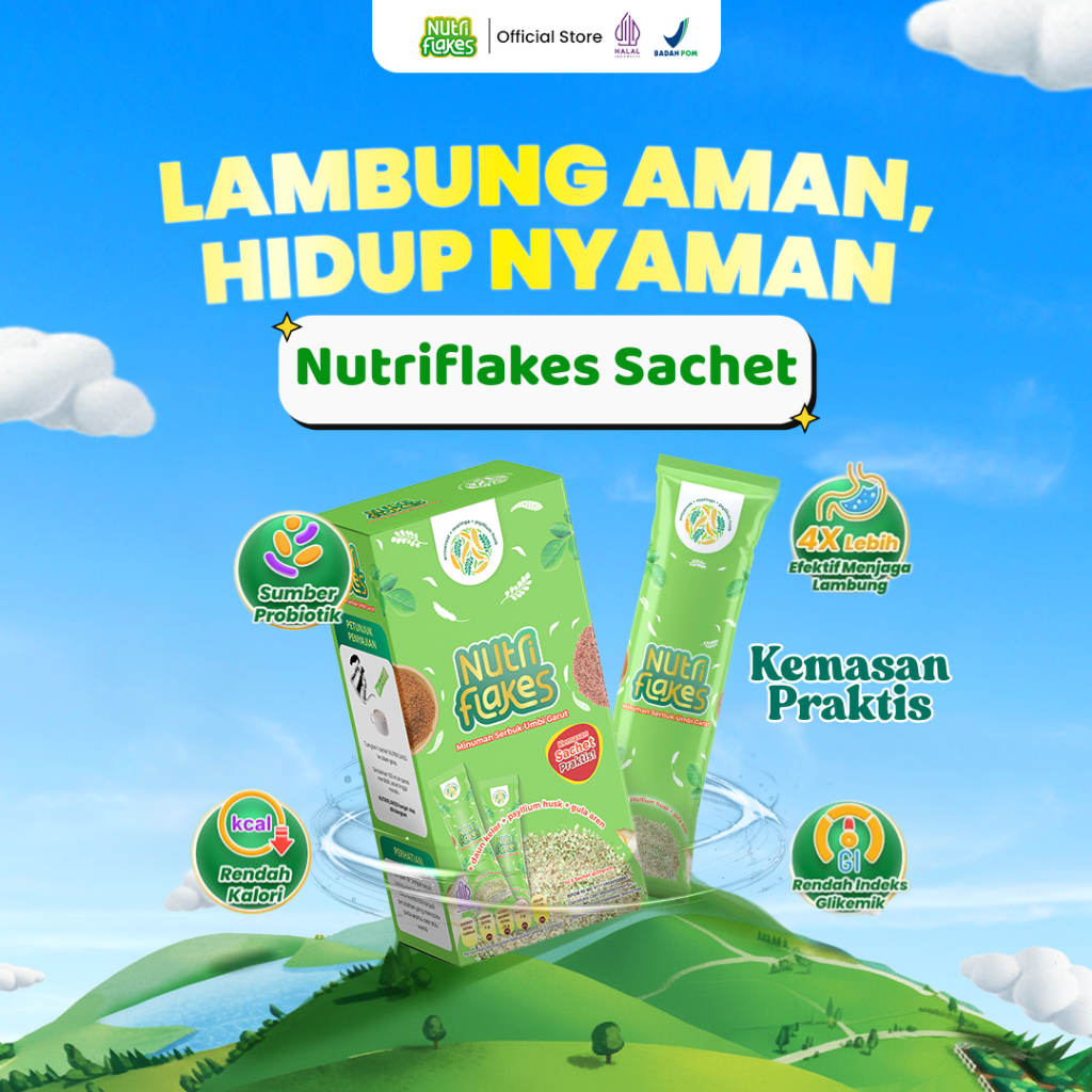 Kemasan Sachet Nutriflakes Paket 1 Box Sereal 150 gram