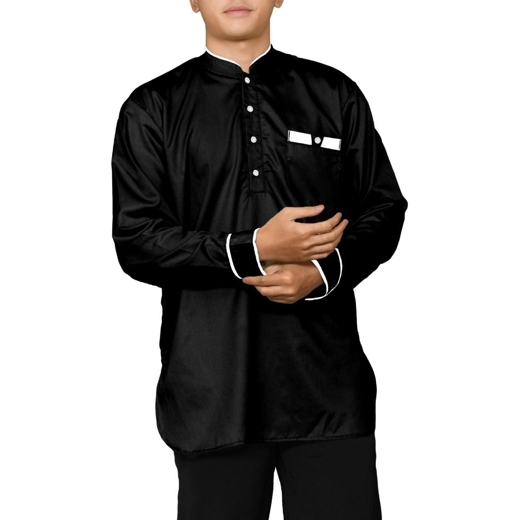 ZUHAIRI - BAJU KOKO KURTA PRIA AYAH BAPAK BAPAK MUSLIM JUMBO LENGAN TANGAN PANJANG KATUN TOYOBO PREM