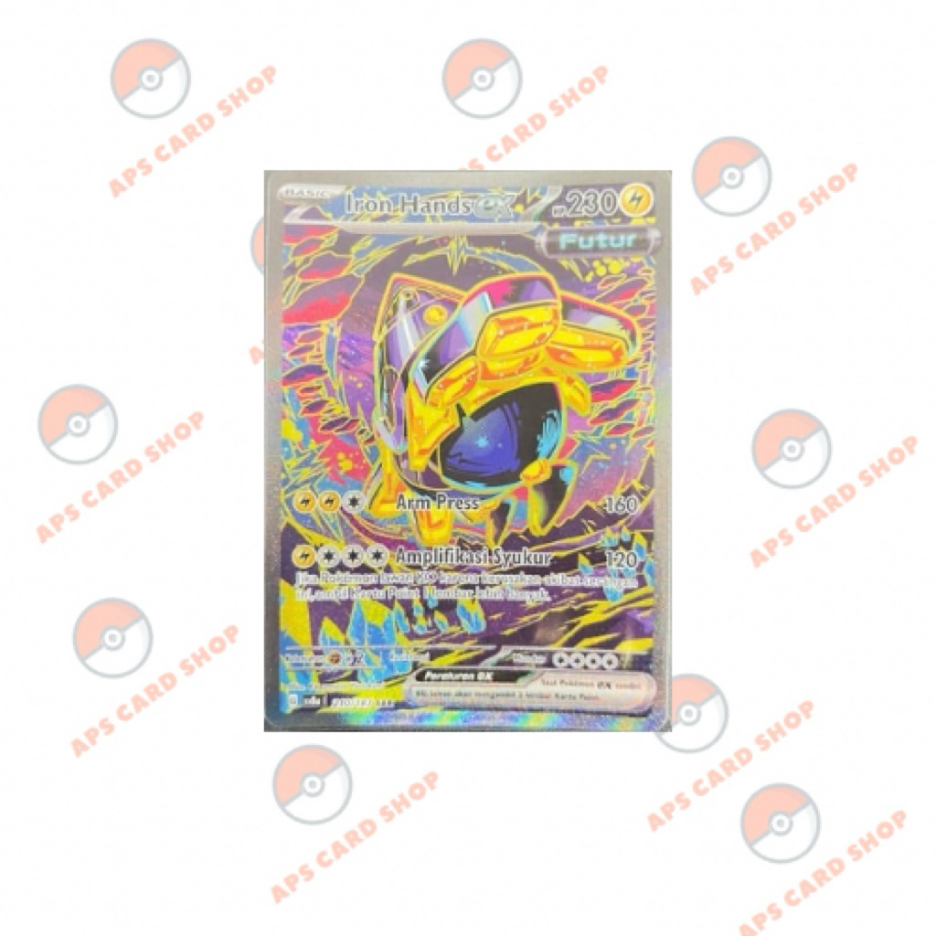 Pokemon TCG Indonesia sv8a Iron Hands ex 210/187 SAR