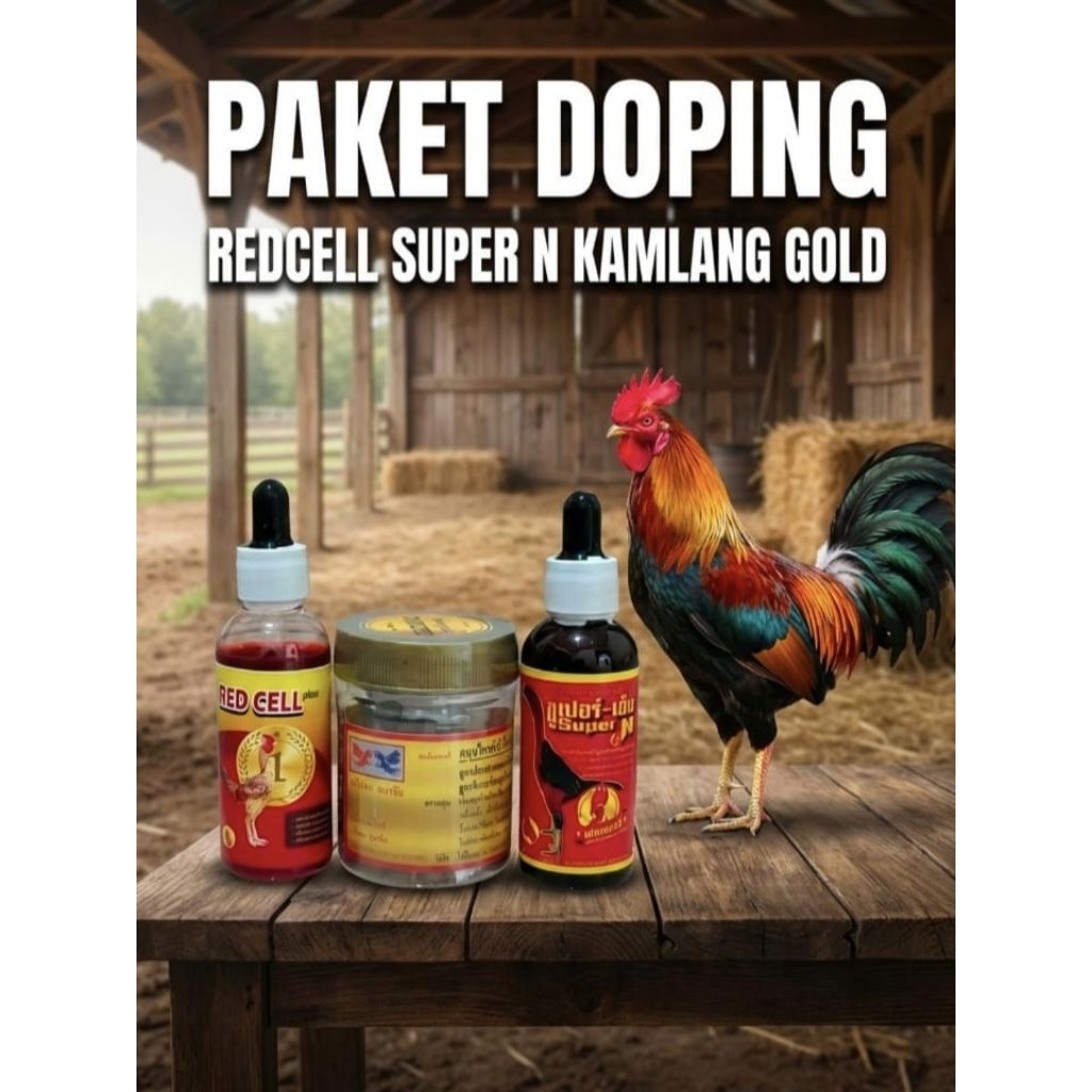 PAKET DOPING AYAM THAILAND REDCE KAMLANG GOLD SUPER N ORIGINAL TERLARIS BEST SELLER BISA COD