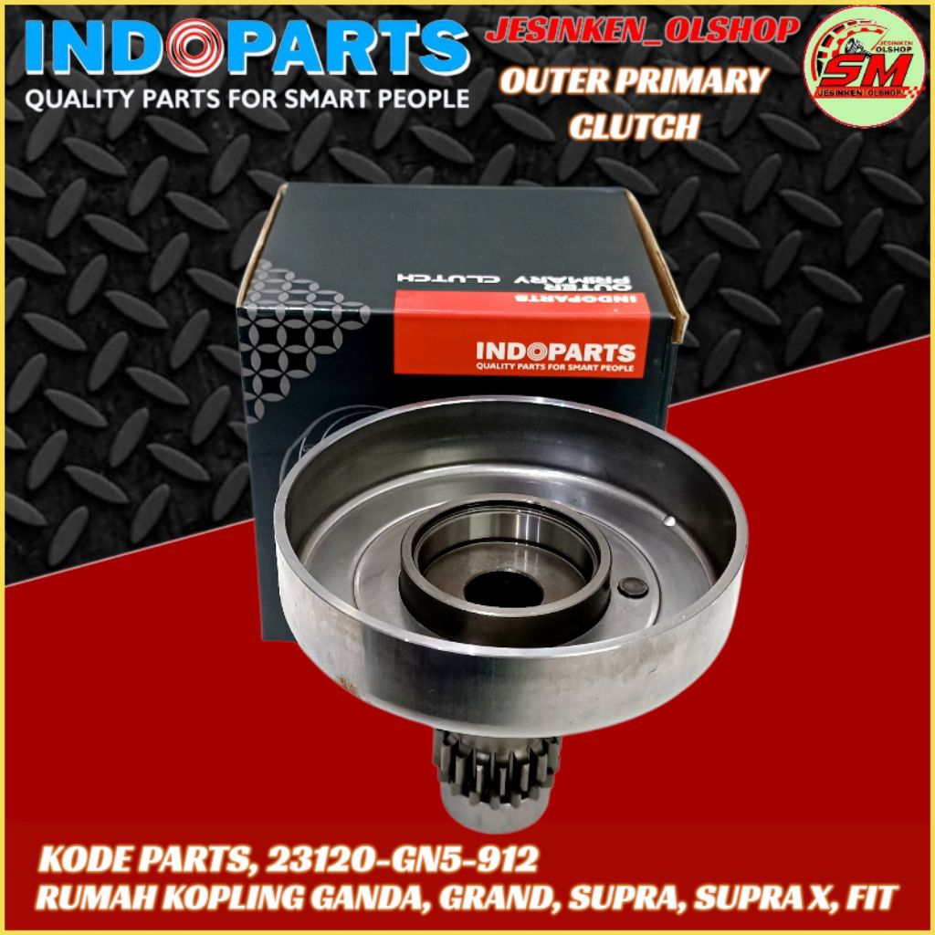 Mangkok Rumah Kopling Ganda Grand, Supra X, Supra Fit Indoparts 23120-GN5-912