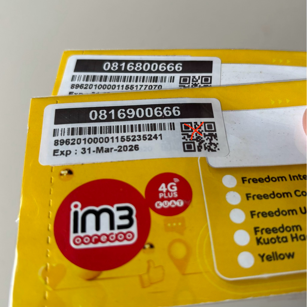 PERDANA IM3 10 DIGIT NOMOR LANGKA