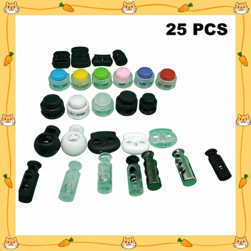 stopper botol bening/hitam/kecil/masker (25PCS)