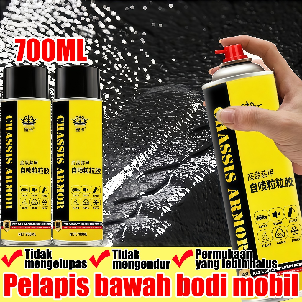 Anti karat semprot besi kolong mobil 700ML cat anti karat mobil bagian bawah hitam pelapis